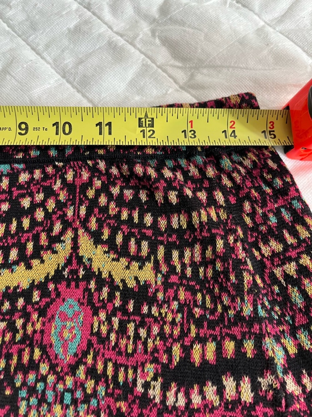 Peruvian Connection Black Multi-Color Pattern skirt - Picture 2 of 4